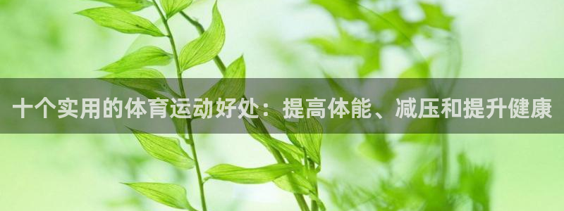 意昂注册：十个实用的体育运动好处：提高体能、减压和提升健康